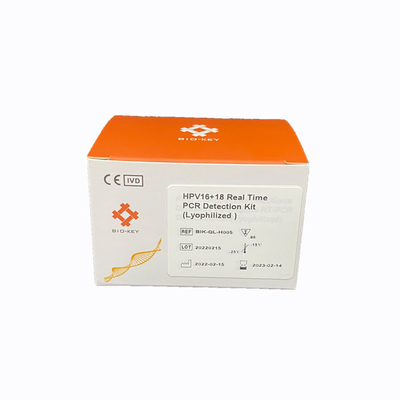 Samengesteld Hpv-Genotype 16 Fluorescente PCR 18 Opsporing In real time Kit Lyophilized