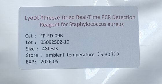Een kit voor snelle tests op voedselveiligheid is ontworpen om gedroogde PCR-reagentia in realtime te bevriezen voor snelle en gevoelige detectie van voedselpathogenen.