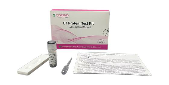 HPV E7 Oncoproteïne-testkit voor baarmoederhalskankerscreening met 15 minuten resultaten, zelfmonsterneming en directe detectie van kankercel eiwitten